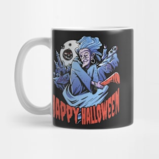 Scary Halloween Witch Mug